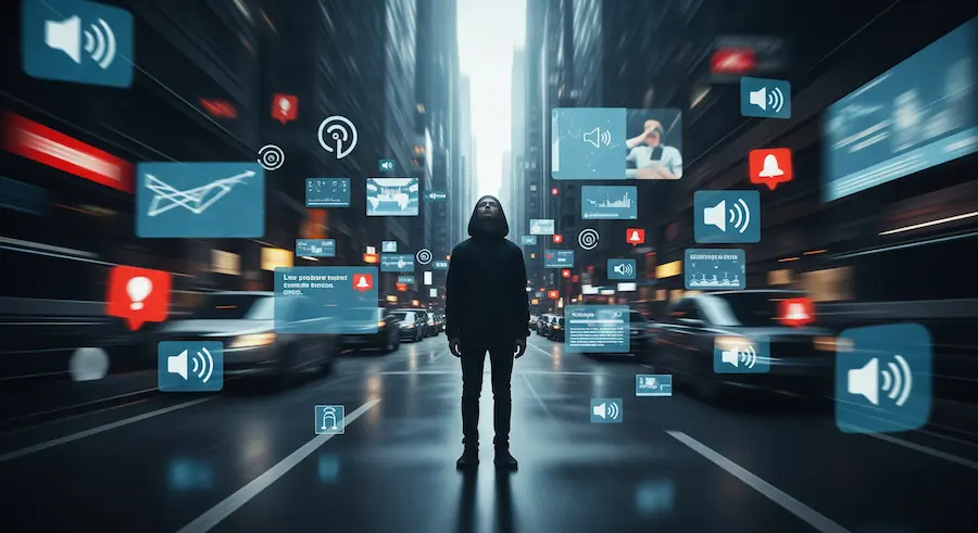 Palavra do ano representando o excesso de informação e ruído emocional do mundo
