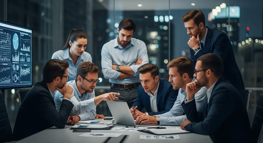 liderança sem competição em cenário corporativo crítico